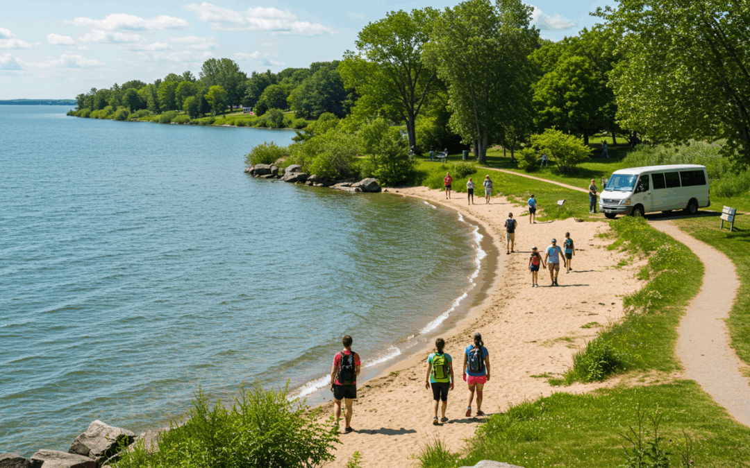 Ride to Kingstons Lake Ontario Park